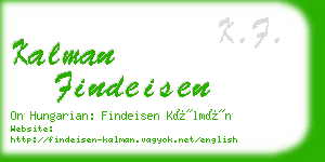 kalman findeisen business card